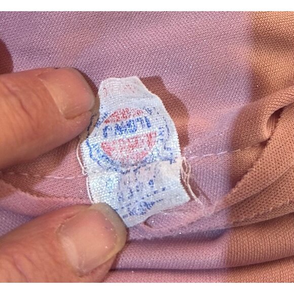 VTG Gown Sz 12 Runs small Mauve Pink Sheer Long Sleeves Union Md Elegant Cottage - Picture 4 of 12